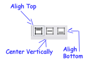 frontpage table alignment